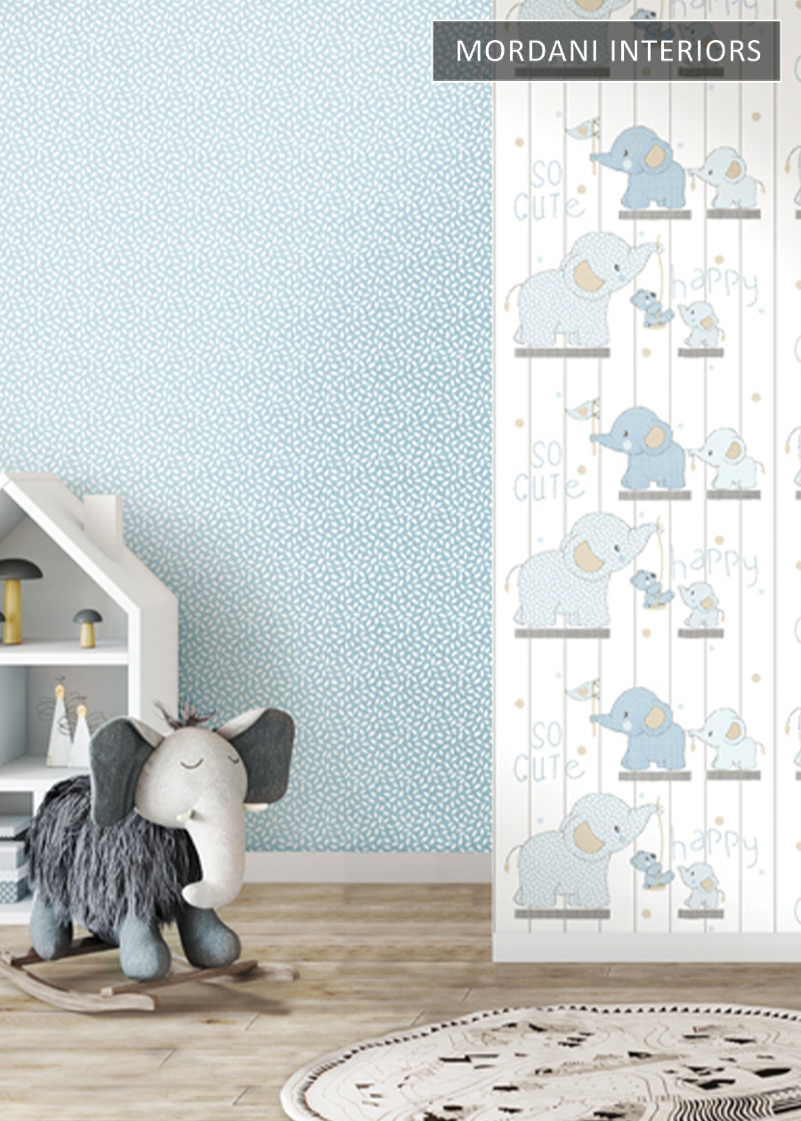 Blue Elephants Italian Wallpaper
